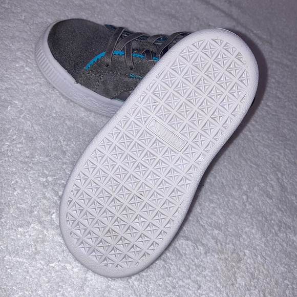 Puma Suede Minecraft Ac Inf Boys Grey Sneakers Casual Shoes 38448702 size 7c - Picture 7 of 8